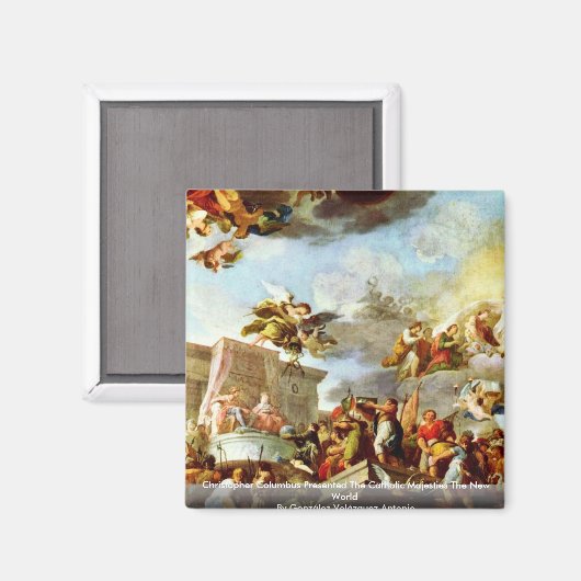 Christopher Columbus Magnet (Vorderseite/Rückseite)