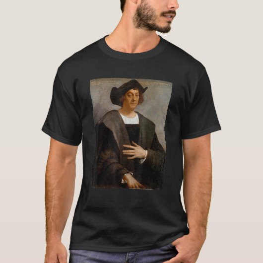 Christopher Columbus Portrait T-Shirt (Vorderseite)