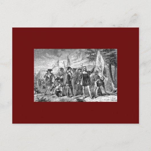 Christopher Columbus Postkarte (Vorderseite)