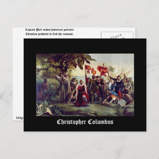 Christopher Columbus Postkarte (Vorne/Hinten)