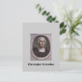 Christopher Columbus Postkarte (Stehend Vorderseite)