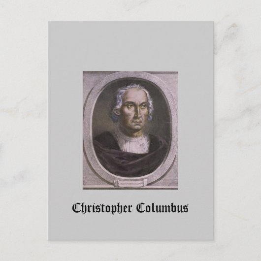 Christopher Columbus Postkarte (Vorderseite)