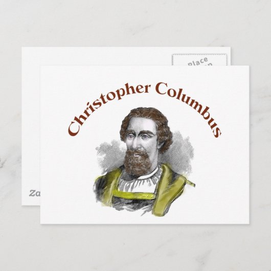 Christopher Columbus Postkarte (Vorne/Hinten)