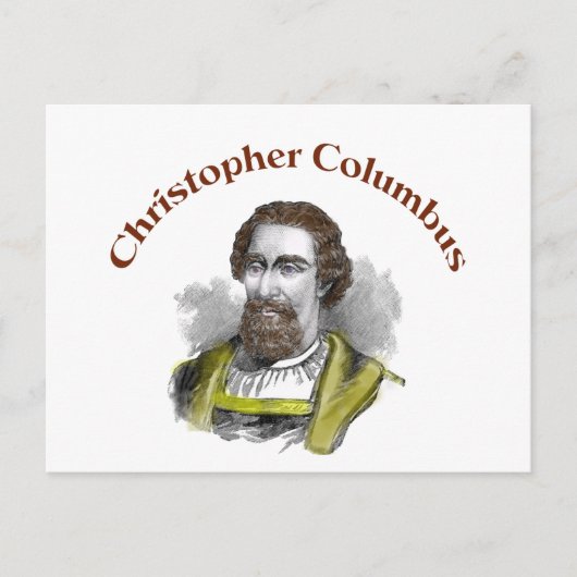 Christopher Columbus Postkarte (Vorderseite)