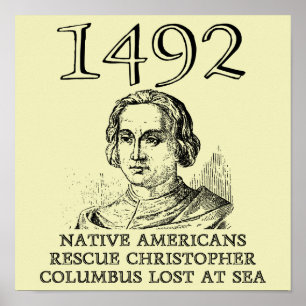 Christopher Columbus rettete das lustige Geschicht Poster
