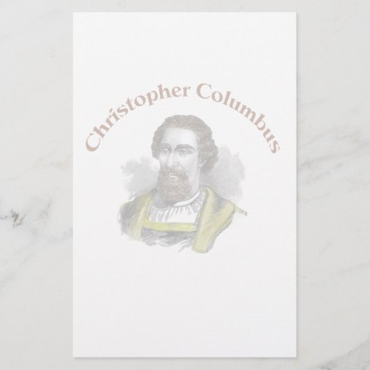 Christopher Columbus Stationery Briefpapier (Vorderseite)