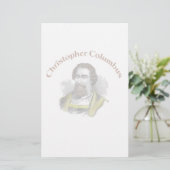 Christopher Columbus Stationery Briefpapier (Stehend Vorderseite)
