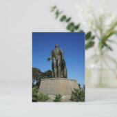 Christopher Columbus Statue Postcard Postkarte (Stehend Vorderseite)