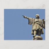 Christopher Columbus Statue Postcard Postkarte (Vorderseite)