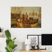 Christopher Columbus Verließ Spanien Poster (Heimbüro)