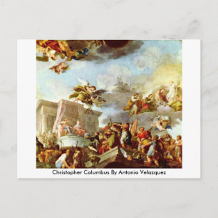 Christopher Columbus von Antonio Velazquez Postkarte