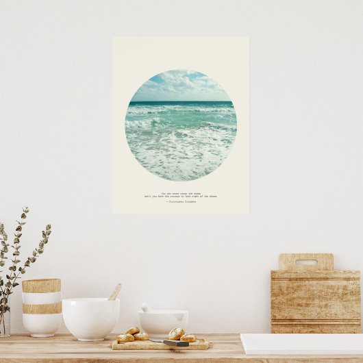 Christopher Columbus Zitat Poster (Küche)