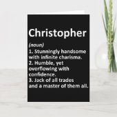 Christopher Definition Personalisierter Name Lusti Karte (Vorderseite)
