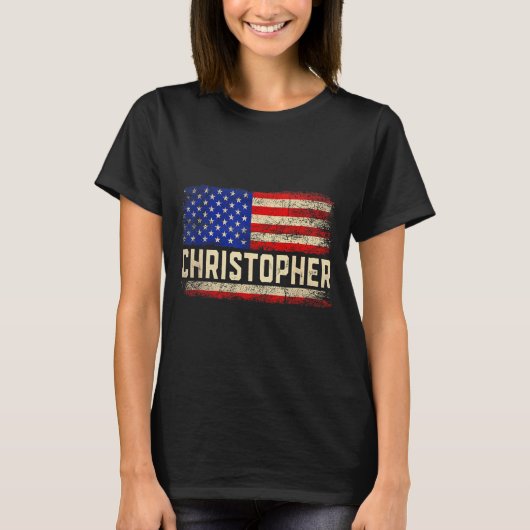 Christopher First Name Shirt Christopher Name Amer (Vorderseite)