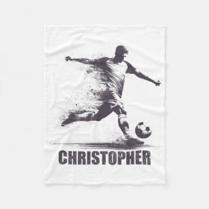 Christopher Fußball Jungen Personalisierter Vornam Fleecedecke