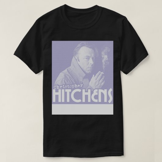 Christopher Hitchens Fan Art Tribute T-Shirt (Design vorne)