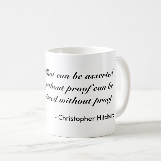 Christopher Hitchens Kaffeetasse (VorderseiteRechts)