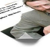 Christopher Hitchens Poster (Ecke)