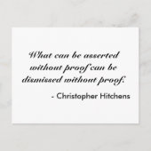 Christopher Hitchens Postkarte (Vorderseite)