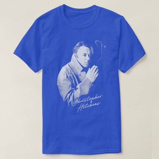 Christopher Hitchens Retro Style Fan Design T-Shirt (Design vorne)