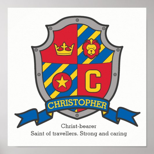Christopher Jungs Name bedeutet heraldry Schild (Vorne)