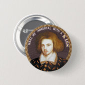 Christopher Marlowe Button (Vorne & Hinten)