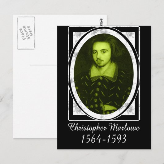 Christopher Marlowe Postkarte (Vorne/Hinten)