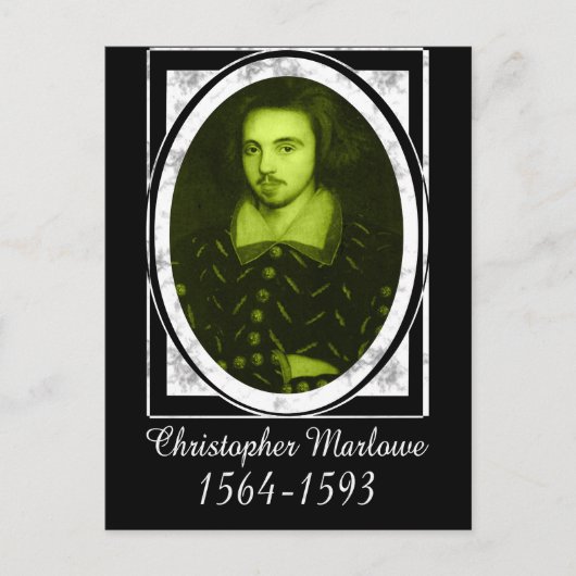Christopher Marlowe Postkarte (Vorderseite)