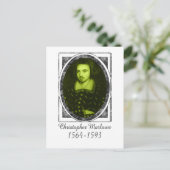 Christopher Marlowe Postkarte (Stehend Vorderseite)