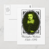 Christopher Marlowe Postkarte (Vorne/Hinten)