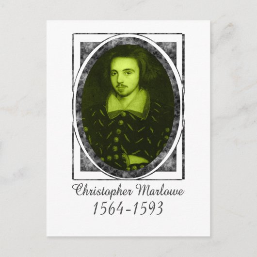 Christopher Marlowe Postkarte (Vorderseite)