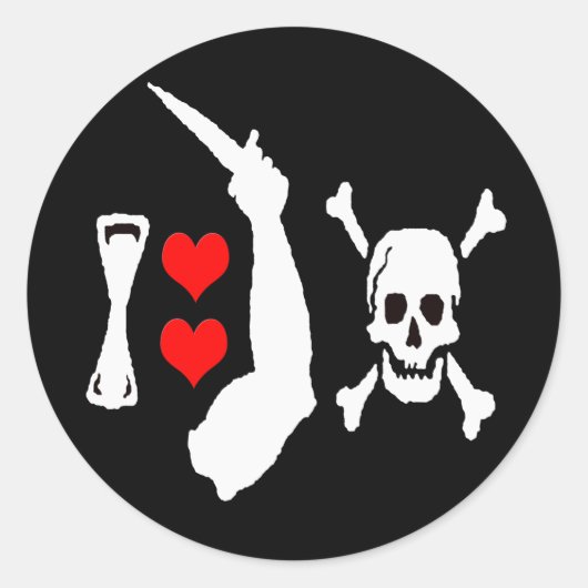 Christopher Moody -Hearts Runder Aufkleber (Vorderseite)