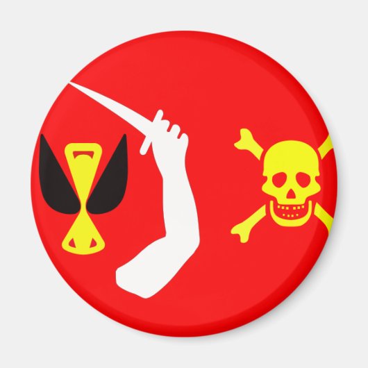 Christopher Moody-Piratenflagge Magnet (Vorne)
