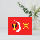 Christopher Moody-Piratenflagge Postkarte (Stehend Vorderseite)