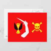 Christopher Moody-Piratenflagge Postkarte (Vorne/Hinten)