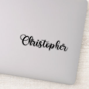 Christopher Name - Handgeschriebene Kalligrafie Aufkleber