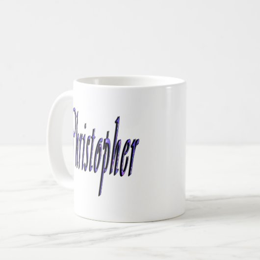 Christopher, Name, Logo, Kaffeetasse (Vorderseite Links)