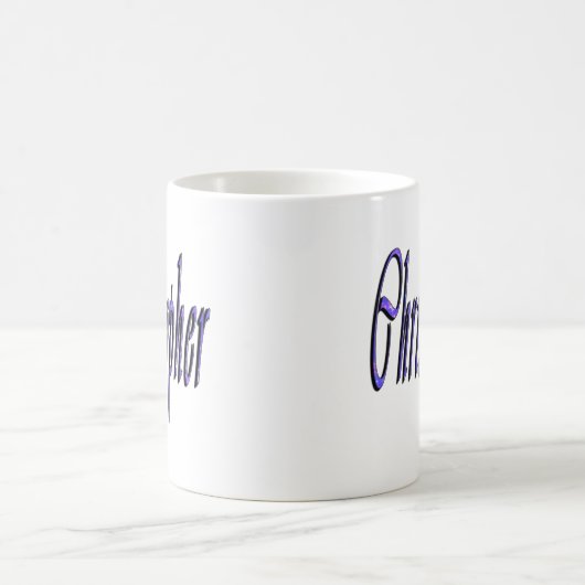 Christopher, Name, Logo, Kaffeetasse (Mittel)