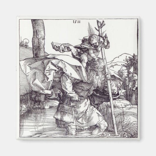Christopher trug den Säugling Christus, 1511 Magnet (Vorne)