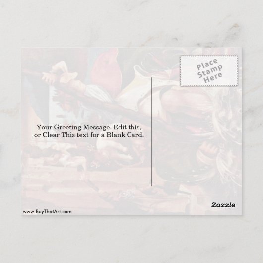 Christopher und Christ von Christopher Champion Postkarte (Rückseite)