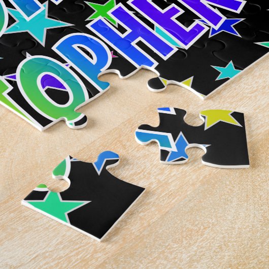 "CHRISTOPHER" Vorname, Fun "HAPPY BIRTHDAY" Puzzle (Seite)