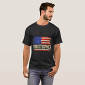 Christopher Vorname Shirt Christopher Name Amer (Vorne ganz)