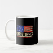 Christopher Vorname Shirt Christopher Name Amer Kaffeetasse (Links)