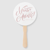 Christos Anesti Christ ist griechischer Osterrosa Fächer (Vorderseite)