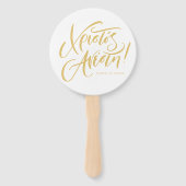 Christos Anesti Griechisch-orthodox Ostergelb Fächer (Vorderseite)