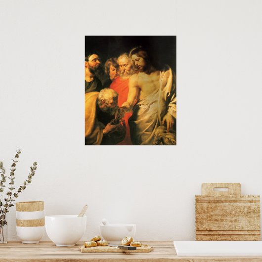 Christ's Charge to Peter by Sir Peter Paul Rubens Poster (Küche)