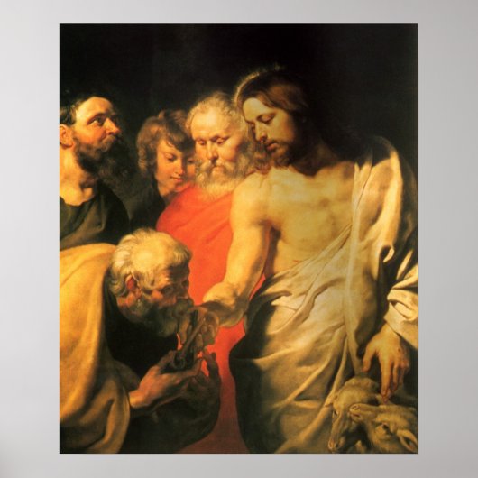 Christ's Charge to Peter by Sir Peter Paul Rubens Poster (Vorne)