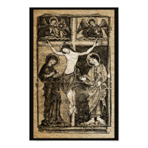 Christ's Crucifixion in Sepia | Poster