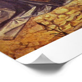 Christs Taufe von Leonardo Da Vinci Poster (Ecke)