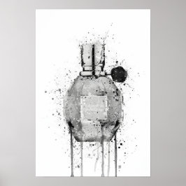 Christstagsgeschenk-Duftflasche 'Miss Mauve' Poster